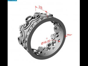 ring crown 3d print model 3D Print Model