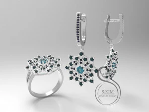 кольцо снежинка 3D Принт Модель