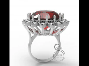 flower ring 3D Print Model