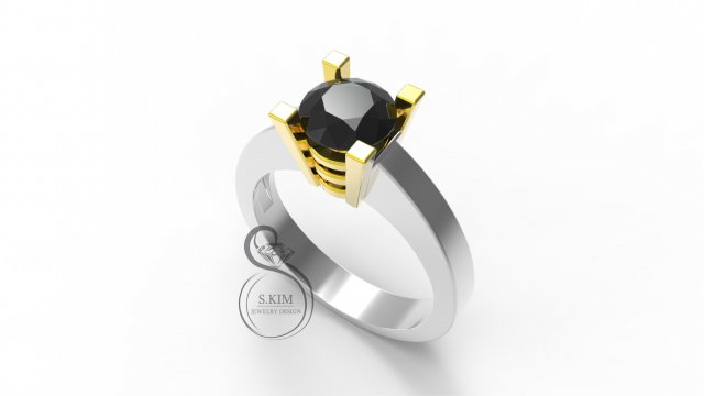 engagement ring 3d print model Modelo de Impressão 3D .c4d .max .obj .3ds .fbx .stl .blend 