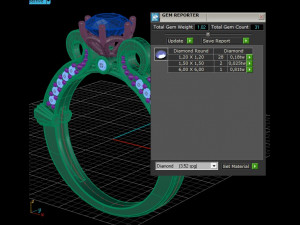 ring with removeable head 6mm 3d print model 3D 프린트 모델