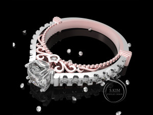 ring with brilliant 3D Print Model