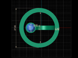 ring with gem 5mm 6mm and ring with sphere Modello di stampa 3D