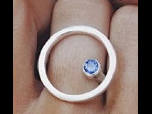 ring with gem 5mm 6mm and ring with sphere Modello di stampa 3D