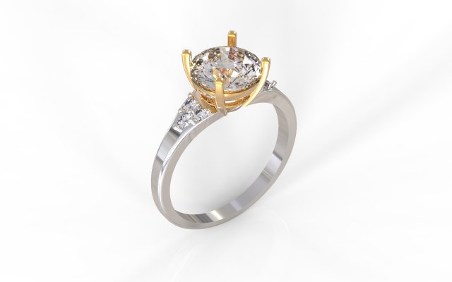 wdding ring 3D Print Model .c4d .max .obj .3ds .fbx .stl .blend 
