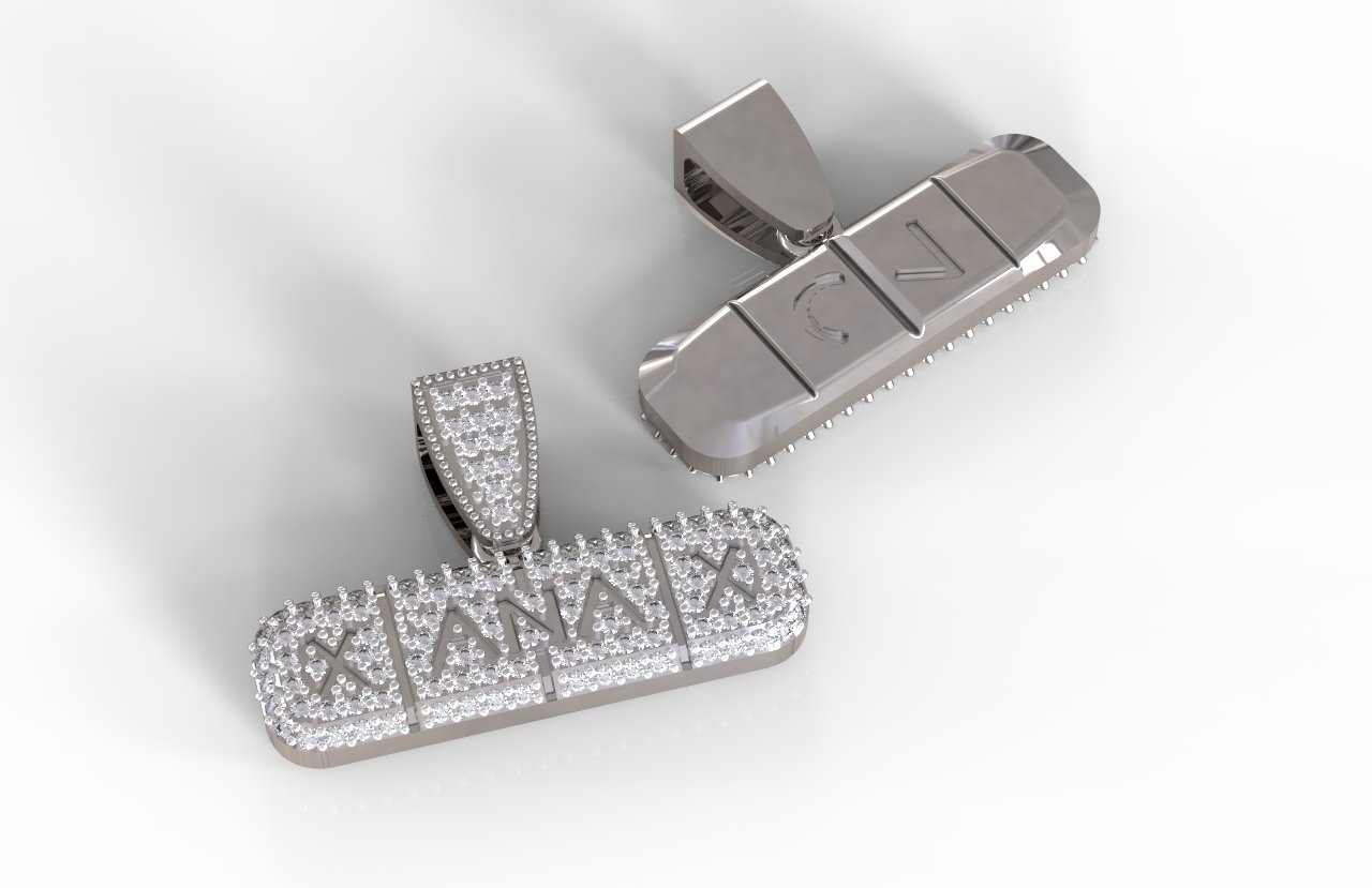 Diamond xanax discount pendant