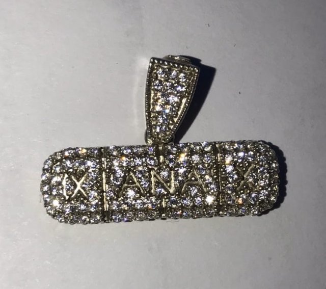 Diamond xanax pendant shop