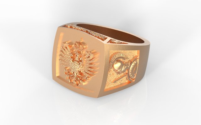 italian man ring 3Dプリントモデル .c4d .max .obj .3ds .fbx .stl .blend 