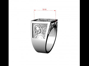 italian man ring 3Dプリントモデル