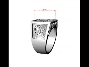 italian man ring 3D Print Model