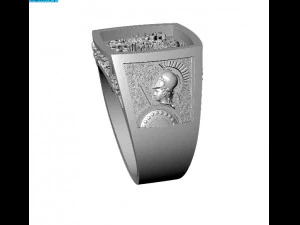 italian man ring 3D Print Model