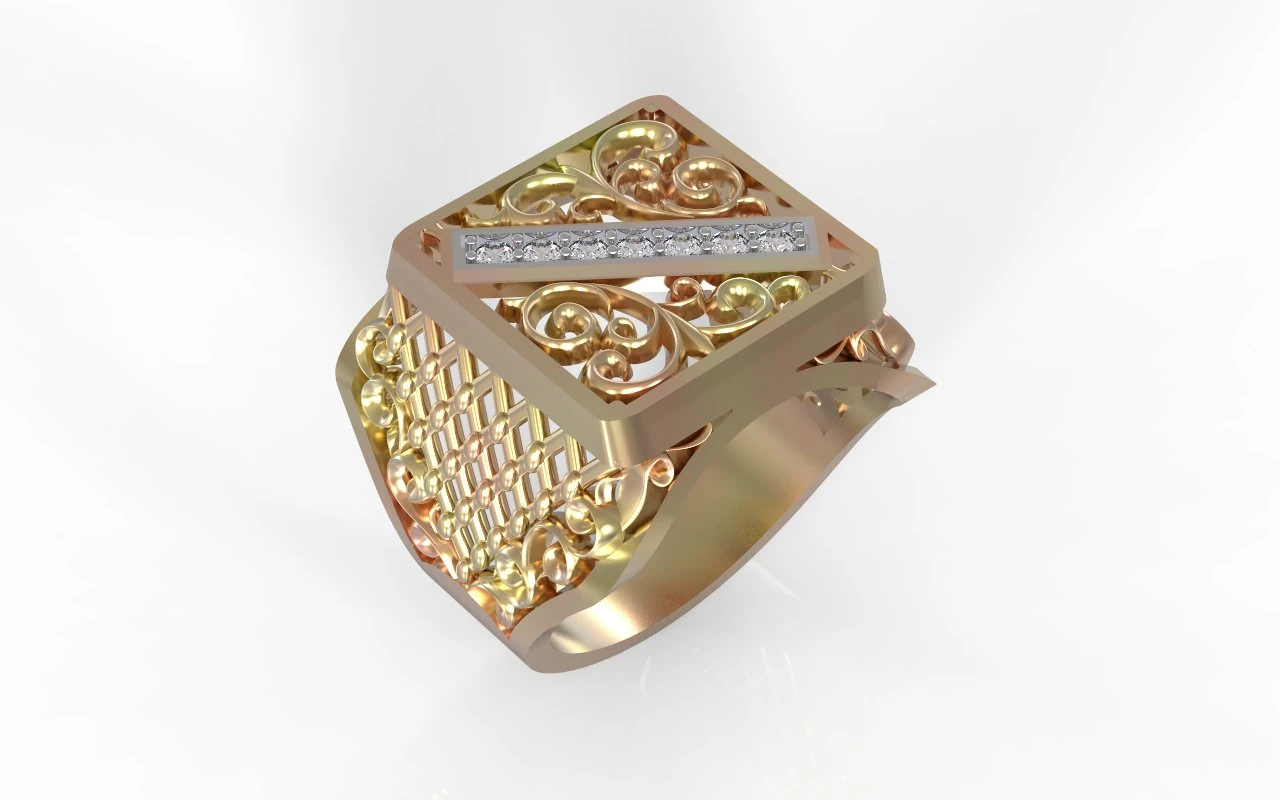 anel de homem padr&atilde;o Modelo de Impressão 3D .c4d .max .obj .3ds .fbx .stl .blend 