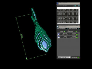 feather earrings Model Cetak 3D