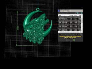 wolf pendant Modèles 3D en vedette