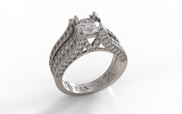 tiffany ring 3D 打印模型 .c4d .max .obj .3ds .fbx .stl .blend 