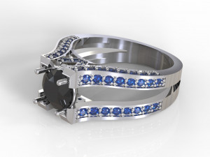 2 row ring 3D Print Model