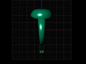 ring square cut in oval gem9x7mm 3D Print Model
