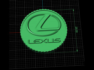 lexus and warrior with sword coin 3D 프린트 모델