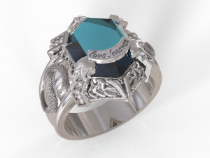 snake ring Modèles 3D en vedette