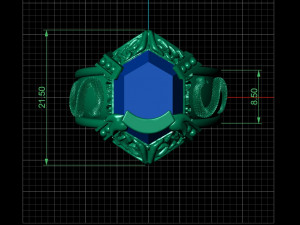 snake ring Modèles 3D en vedette