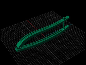 long double earrings with gems 3D Print Model