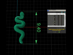 snake earrings 3D Print Model