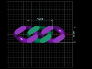 big chain link Modello di stampa 3D