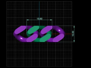 big chain link 3D Print Model