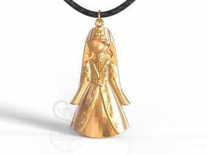caucasian boy and girl pendant and bracelete 3D Print Model