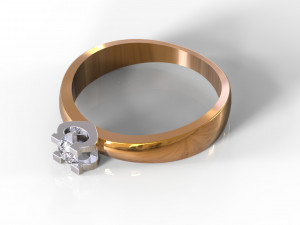 wedding ring 3D Print Model
