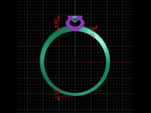 wedding ring 3D Print Model