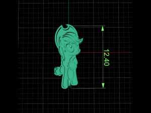 my little pony earrings applejack Modèles 3D en vedette