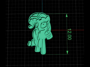 my little pony earrings rarity 3D Print Model