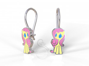 my little pony earrings fluttershy 3D Print Model