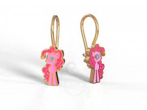 pendientes de pastel de me&ntilde;ique fluttershy Modelo de impresión 3D