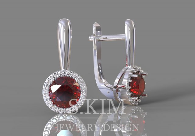 classic earrings Modelo de Impressão 3D .c4d .max .obj .3ds .fbx .stl .blend 