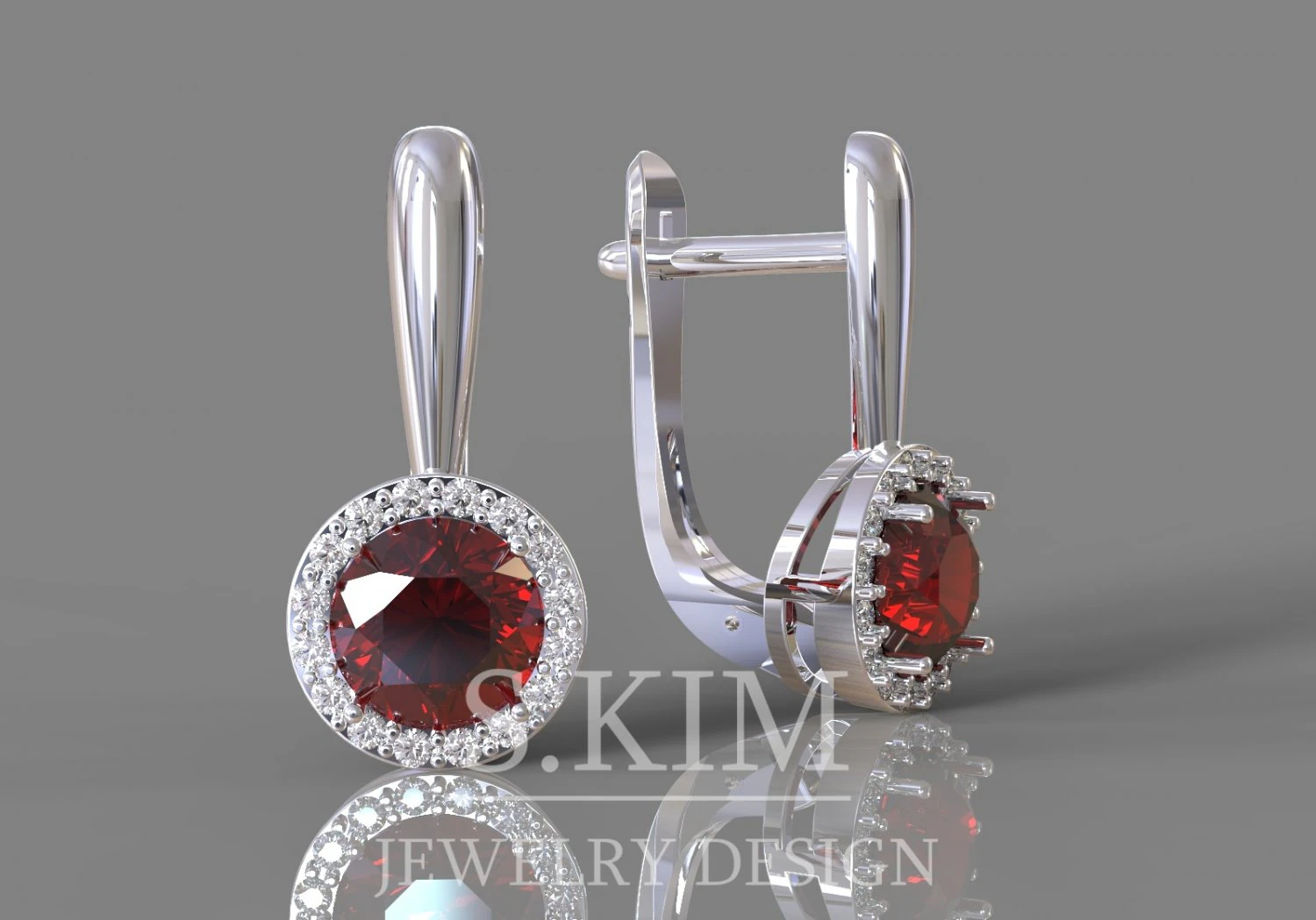 classic earrings 3D Print Model .c4d .max .obj .3ds .fbx .stl .blend