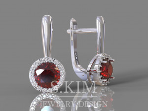 classic earrings 3D-printmodel