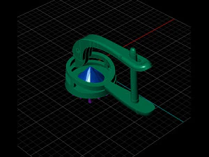 classic earrings 3D Print Model