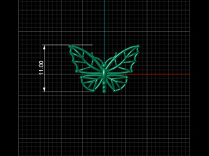 butterfly pendant Modello di stampa 3D
