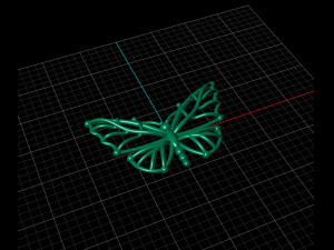 butterfly pendant Modello di stampa 3D