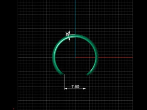 кільце на нозі 3D Принт Модель