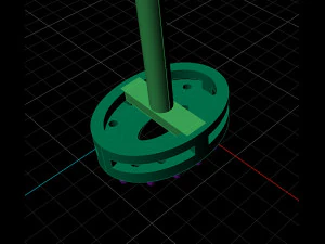 pusetto ovale Modello di stampa 3D
