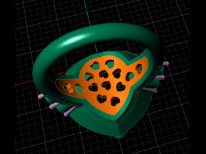 heart ring 3D 打印模型