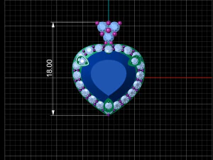 orecchini a cuore Modello di stampa 3D