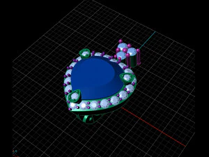 orecchini a cuore Modello di stampa 3D