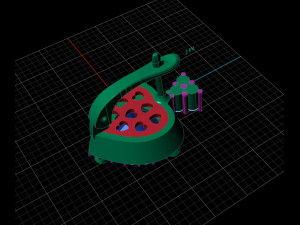 heart earrings 3D 打印模型