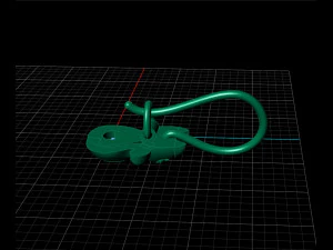 kitty earrings 3D Print Model