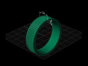wedding ring Model Cetak 3D
