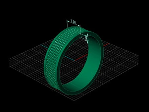 wedding ring 3D Print Model